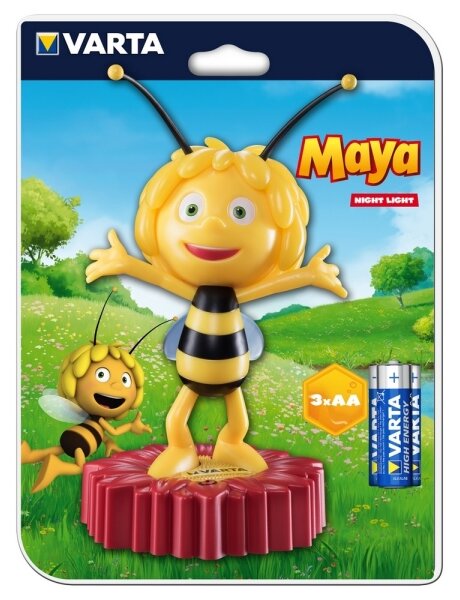 Varta 15635 - Παιδικό φως νυκτός LED MAYA THE BEE LED/3xAA