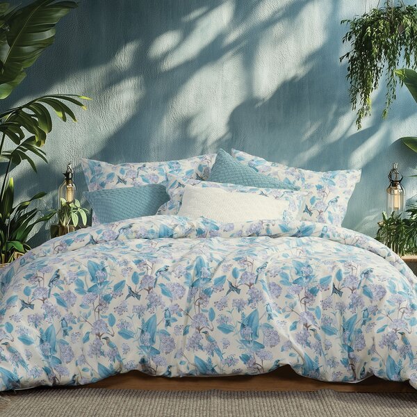Σεντόνια Υπέρδιπλα (Σετ) Nef-Nef Homeware Blue Dream On Γαλάζιο ΧΩΡΙΣ ΛΑΣΤΙΧΟ 240x270