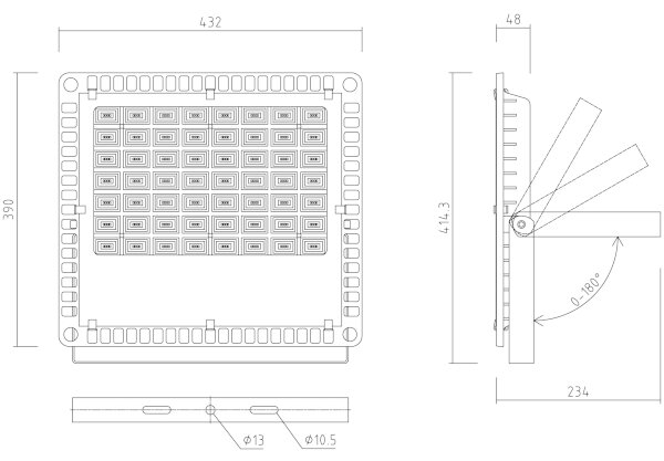 APLED - Προβολέας εξωτερικού χώρου LED PRO LED/200W/230V IP66 20000lm 6000K