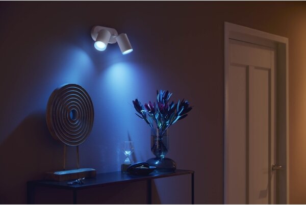 Philips 50632/31/P7 - LED RGBW Φωτιστικό σποτ Hue FUGATO 2xGU10/5,7W/230V