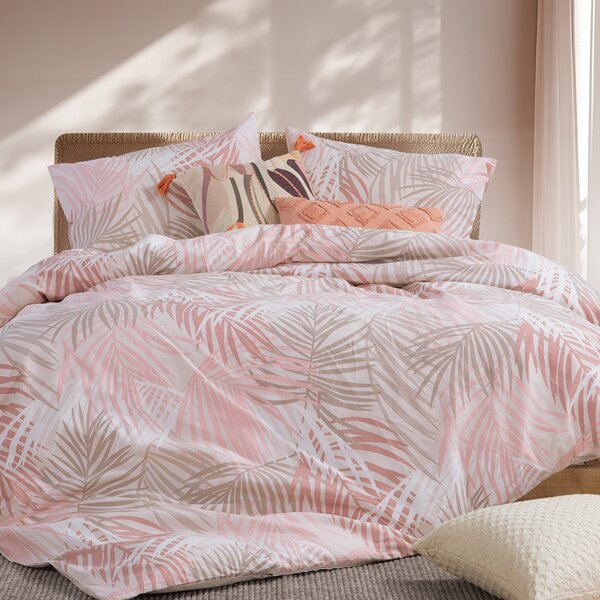 Σεντόνια Μονά (Σετ) Nef-Nef Homeware Smart Amazon Peach Ροζ ΧΩΡΙΣ ΛΑΣΤΙΧΟ 170x270