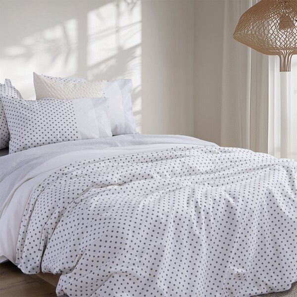 Σεντόνια Μονά (Σετ) Nef-Nef Homeware Smart Donter Grey Γκρι ΧΩΡΙΣ ΛΑΣΤΙΧΟ 170x270