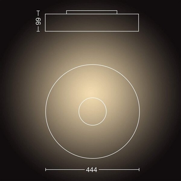 Philips 40340/31/P6 - LED Φωτιστικό dimmer Hue FAIR LED/33,5W/230V + τηλεχειριστήριο