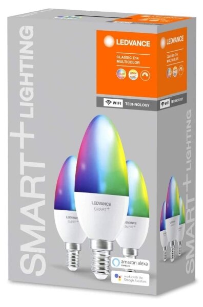 ΣΕΤ 3x LED RGBW Επιτραπέζια λάμπα με dimmer SMART+ E14/5W/230V 2700K-6500K - Ledvance