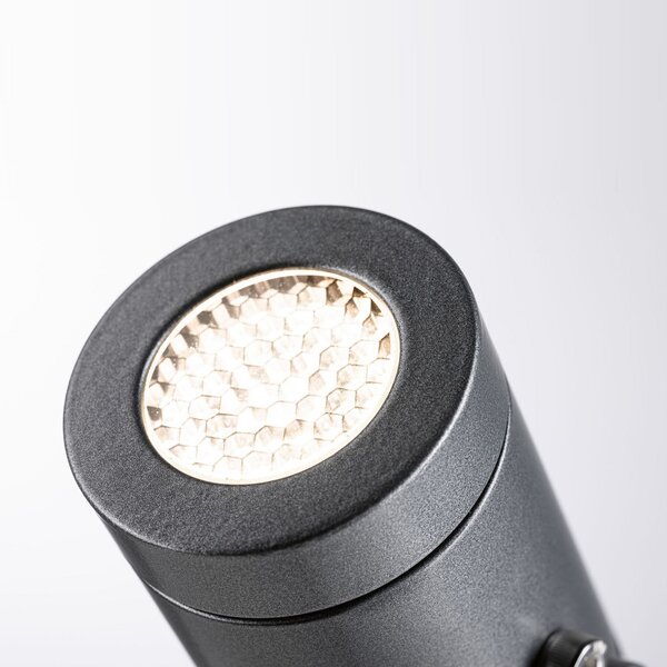 Paulmann Plug & Shine LED spotlight ακίδας εδάφους Radon, ρυθμιζόμενος, Γκρι, Μέταλλο