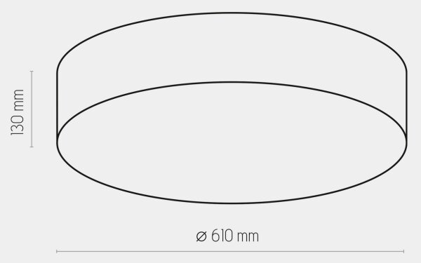 Φωτιστικό οροφής RONDO 4xE27/15W/230V δ. 61 cm μπεζ