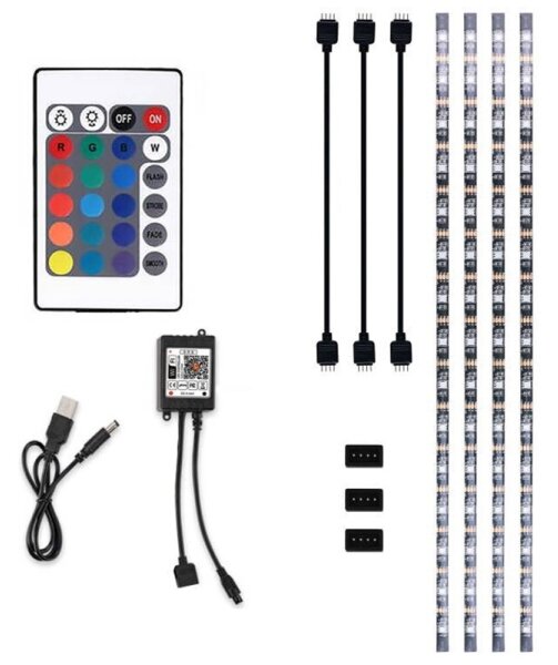 Solight WM58 - Ταινία LED RGB για TV LED/6W/5V Wi-Fi Tuya + τηλεχειριστήριο