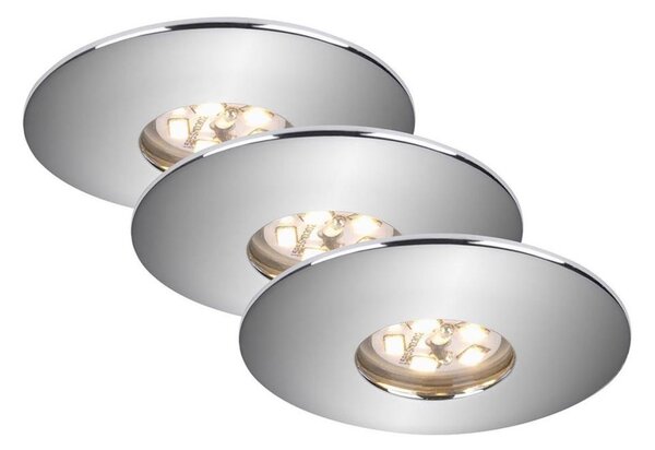 Briloner 7240-038 - ΣΕΤ 3x LED Φωτιστικό μπάνιου ATTACH LED/1,8W/230V IP44