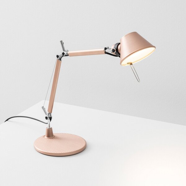 Artemide Επιτραπέζιο φωτιστικό Tolomeo Micro, χαλκός, Χαλκού, Σαλόνι / τραπεζαρία, Αλουμίνιο, σχεδιασμός