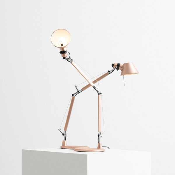 Artemide Επιτραπέζιο φωτιστικό Tolomeo Micro, χαλκός, Χαλκού, Σαλόνι / τραπεζαρία, Αλουμίνιο, σχεδιασμός