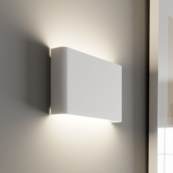 Nowodvorski Lighting Φωτιστικό τοίχου Haga, λευκό, μέταλλο, G9, up/down, πλάτος 25,5 cm, ρυθμιζόμενος, Λευκό, Σαλόνι / τραπεζαρία, Μέταλλο, σύγχρονο