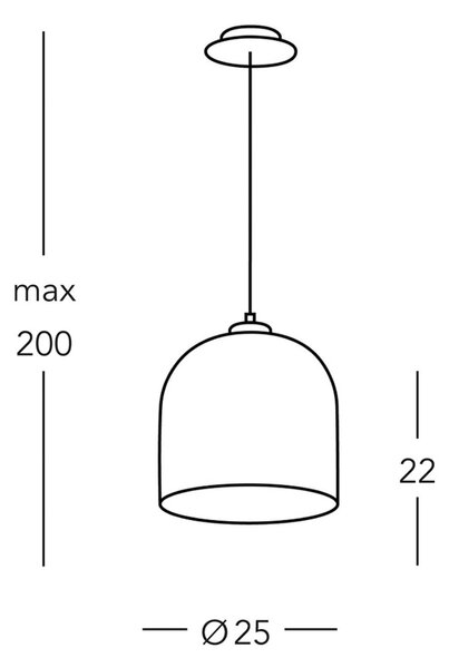 KOLARZ Chalet κρεμαστό φωτιστικό, Ø 25 cm, λευκό/καφέ, γυαλί/ξύλο