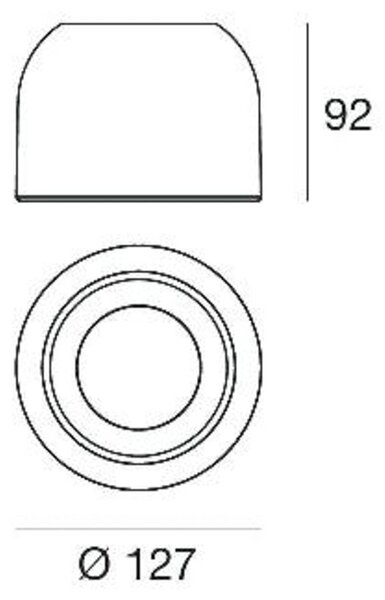 Outlook S LED downlight, λευκό, αλουμίνιο, γυαλί, ρυθμιζόμενο