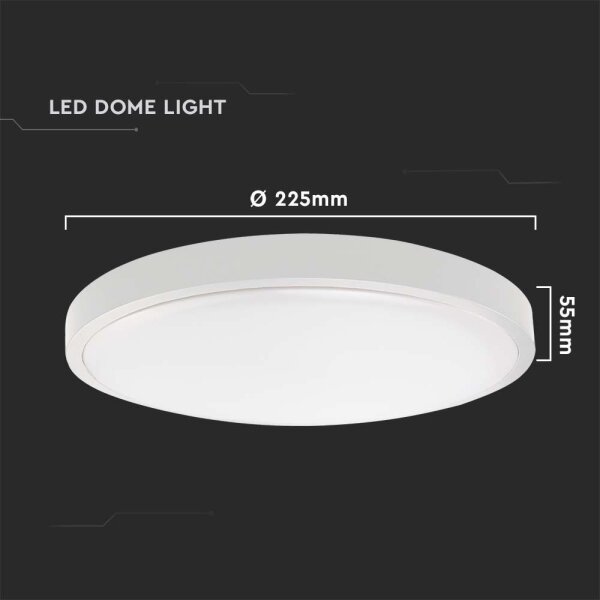 Φωτιστικό οροφής μπάνιου LED LED/18W/230V 6500K IP44 λευκό