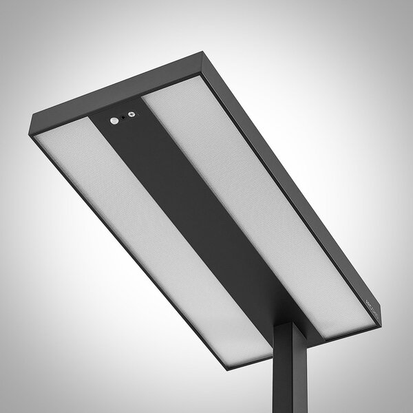 Arcchio LED-Stehleuchte Logan Pro, μαύρο, αισθητήρας, ρυθμιζόμενη ένταση, ρυθμιζόμενος, Μαύρο, Μελέτη / Γραφείο, Αλουμίνιο, σύγχρονο