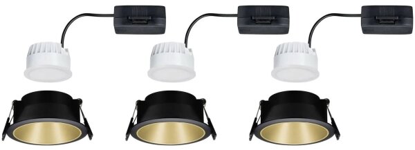 Paulmann 93404 - ΣΕΤ 3xLED/6,5W IP44 Dimmable φωτιστικά μπάνιου COLE 230V