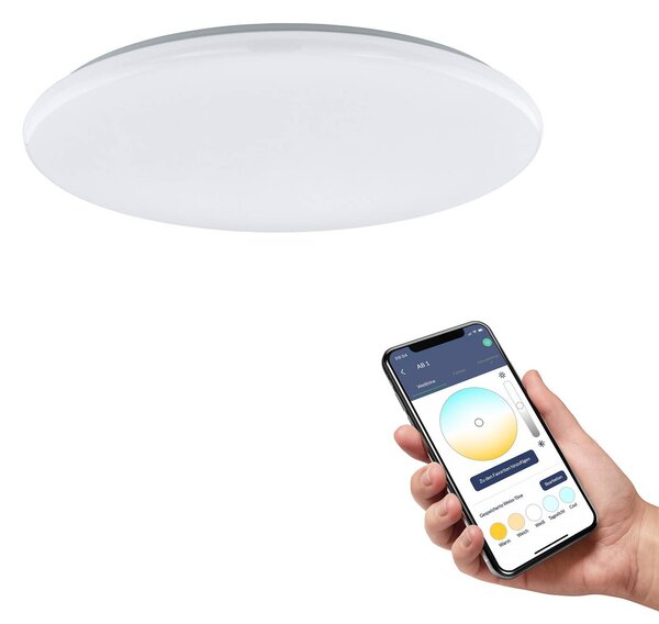 EGLO connect Totari-Z LED φωτιστικό οροφής, λευκό 56cm