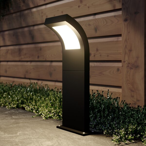 Arcchio Προβολέας LED Advik, IP65, 60 cm, ανθρακί, μέταλλο, Μαύρο, Αλουμίνιο, σύγχρονο