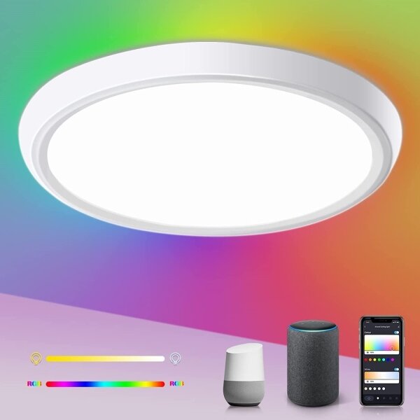 Immax NEO 07164-40- LED RGB+CCT Φωτιστικό dimming 50W/230V Wi-Fi Tuya+RC