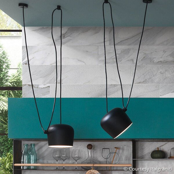 FLOS Aim Μικρό κρεμαστό φωτιστικό LED, μαύρο, ρυθμιζόμενος, Μαύρο, Σαλόνι / τραπεζαρία, Μέταλλο, σχεδιασμός