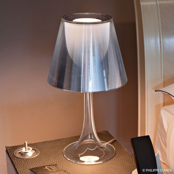 FLOS Miss K - Επιτραπέζιο φωτιστικό Philippe Starck, ασημί, ρυθμιζόμενος, Μεταλλικό, Σαλόνι / τραπεζαρία, Πλαστικό, σχεδιασμός