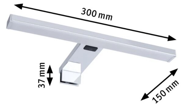 Paulmann 78950 - LED/3,7W IP44 Φωτιστικό καθρέφτη μπάνιου SELO 2700-6500K 230V