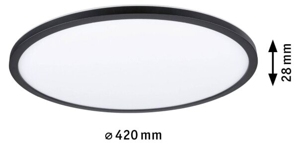 Paulmann 70999 - LED/22W Πάνελ dimming ATRIA 230V 3000K μαύρο