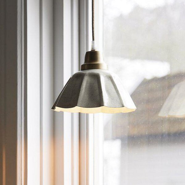 PR Home Κρεμαστό φωτιστικό Ester, υπόλευκο, Ø 17 cm, με βύσμα, Λευκό, Σαλόνι / τραπεζαρία, Μέταλλο, Vintage