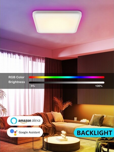 Immax NEO 07168-W40-LED RGB+CCT Φωτιστικό dimming 50W/230V Wi-Fi Tuya white+RC