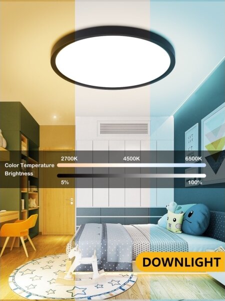 Immax NEO 07166-B40-LED RGBCCT Φωτιστικό dimming 50W/230V Wi-Fi Tuya black+RC