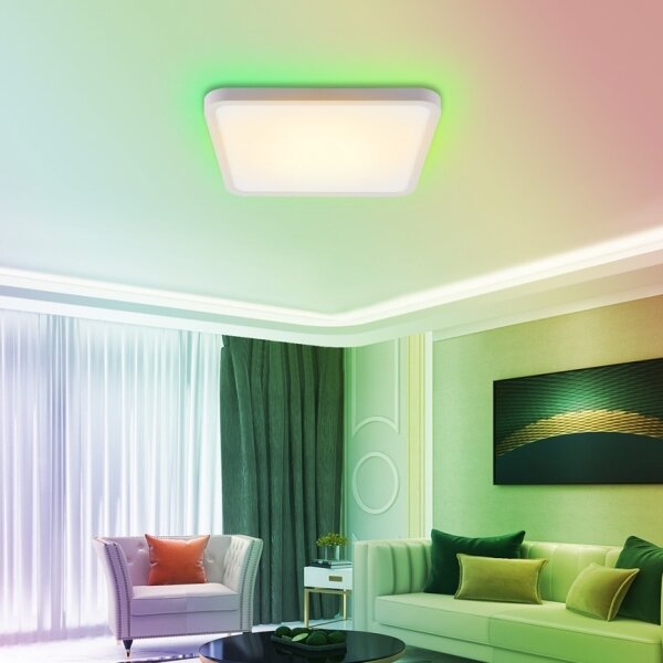 Immax NEO 07168-W40-LED RGB+CCT Φωτιστικό dimming 50W/230V Wi-Fi Tuya white+RC