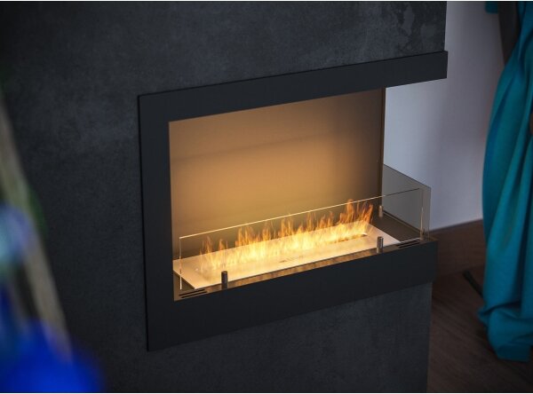 InFire - Corner Τζάκι BIO 45x60 cm 3kW μαύρο