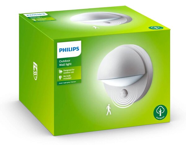 Αισθητήρας φωτός τοίχου Philips myGarden June γκρι