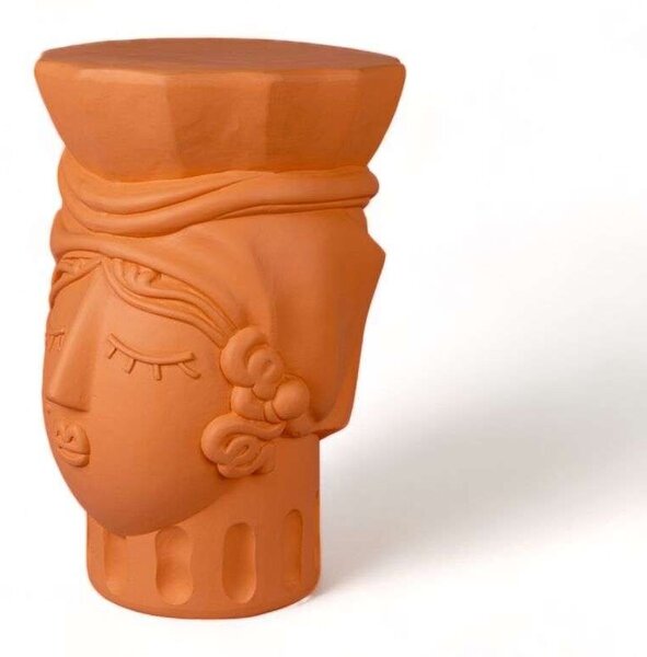 Seletti - Testa Di Moro Woman Stool Terracotta Seletti