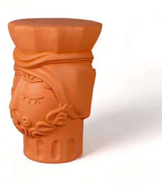 Seletti - Testa Di Moro Man Stool Terracotta Seletti