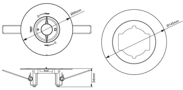 LED Χωνευτό φωτιστικό ασφαλείας LED/2W/230V 6000K