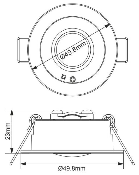 LED Χωνευτό φωτιστικό ασφαλείας LED/1,2W/230V 6000K