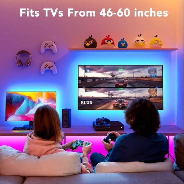 Govee - TV 46-60" SMART LED φωτισμός τηλεόρασης backlight RGB + τηλεχειριστήριο