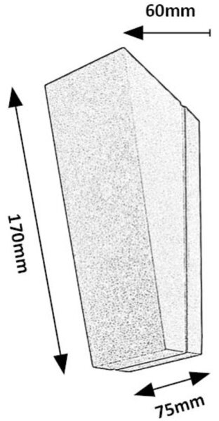 Rabalux 77065 - Επιτοίχιο φωτιστικό εξωτερικού χώρου LED TEMSE LED/3W/230V IP65 ανθρακί