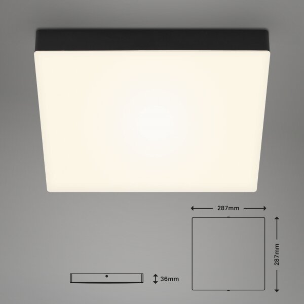 Briloner 7071015 - Φωτιστικό οροφής LED FLAME LED/21W/230V μαύρο