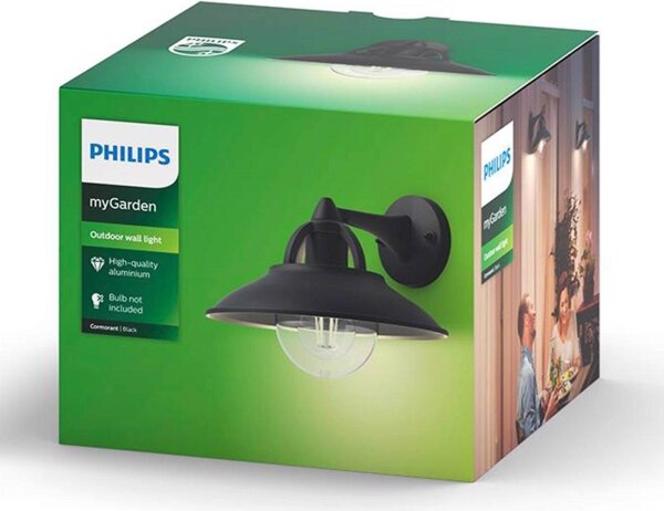 Philips 17381/30/PN - Φως τοίχου εξωτερικού χώρου COMORANT 1xE27/42W/230V IP44