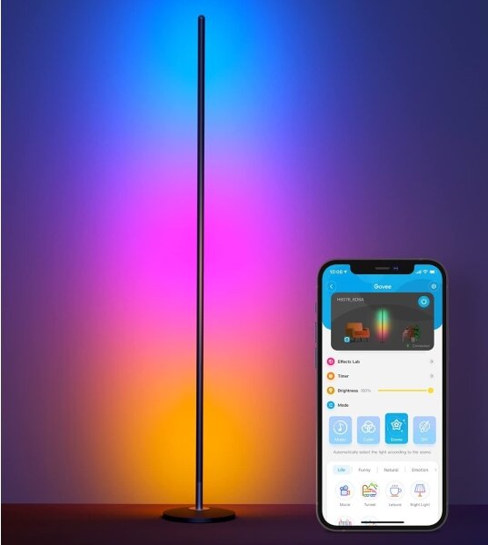 Govee - RGBICW Smart Corner Φωτιστικό Δαπέδου Wi-Fi