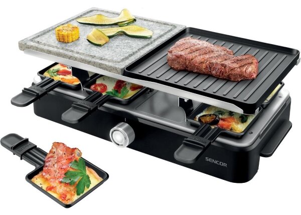 Sencor - Ηλεκτρική ψηστιέρα raclette με αξεσουάρ 1400W/230V