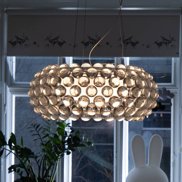 Foscarini Caboche Plus media κρεμαστό φωτιστικό R7s, γκρι