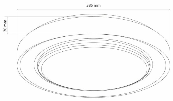 LED Dimmable φωτιστικό οροφής ZYGMUNT LED/48W/230V 3000-6000K + RC