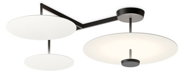 Vibia Flat LED φωτιστικό οροφής 4-φωτο Ø 55 cm λευκό