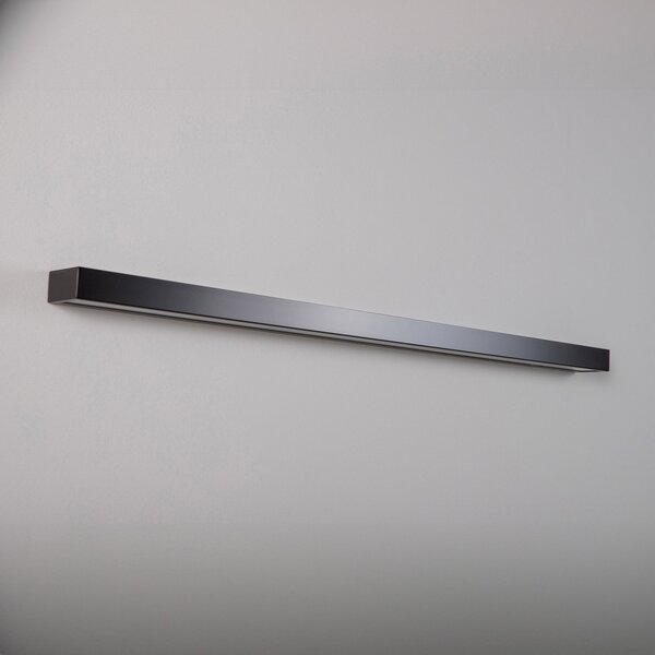 MCJ Mera LED φωτιστικό τοίχου, πλάτος 120cm, μαύρο, 3000K, Μαύρο, Διάδρομος, Μέταλλο, σύγχρονο