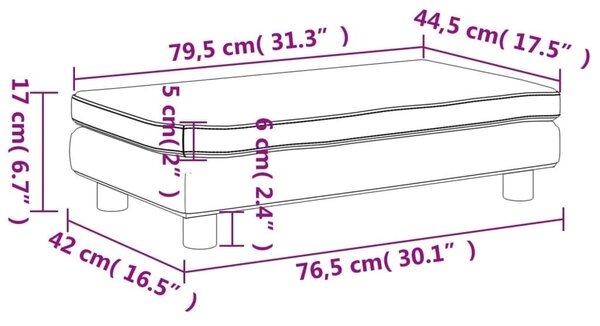 Καναπές Παιδικός με Υποπόδιο Καφέ 100 x 50 x 30 εκ. Συνθ. Δέρμα - Καφέ