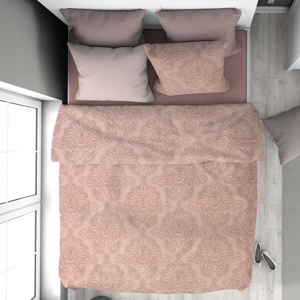 Παπλωματοθήκη Μονή (160x240) Dimcol Άρτεμις 703 Dusty Rose