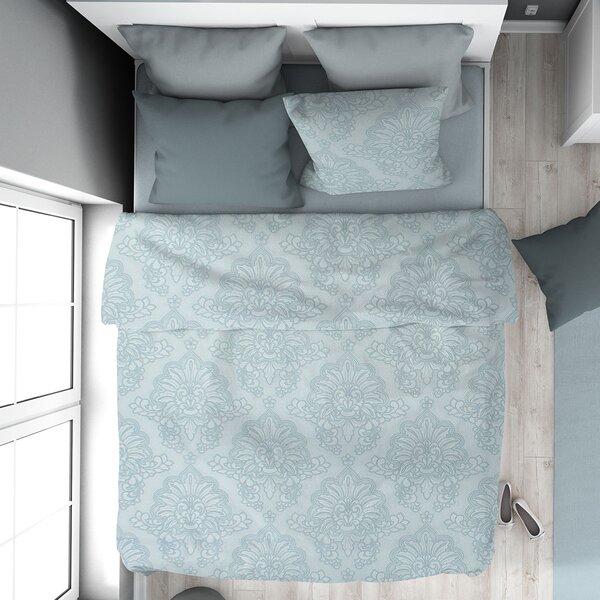 Σεντόνια Υπέρδιπλα (Σετ 240x270) Dimcol Άρτεμις 705 Light Blue-Grey